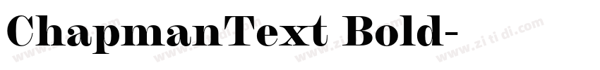 ChapmanText Bold字体转换 ChapmanText Bold字体转换